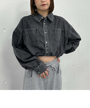デニムドロストショートシャツ