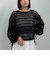 ラメメッシュドロストニット