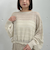 ラメメッシュドロストニット