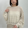 ラメメッシュドロストニット