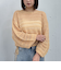 ラメメッシュドロストニット