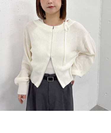 オフショルアメスリニットアンサンブル