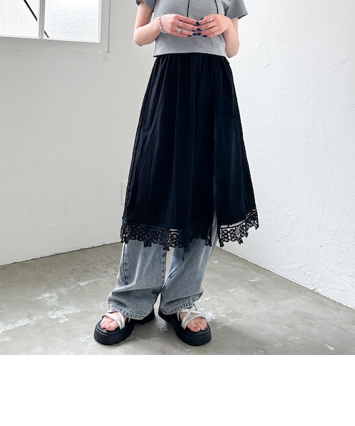 SLOBE IENA バテンレース2WAY スカート バテンレース2WAYスカート｜アルシーヴの通販｜&mall（アンド