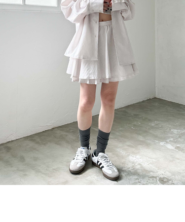 ’【ＳＥＴＵＰ対応】フレアシャツミニスカート
