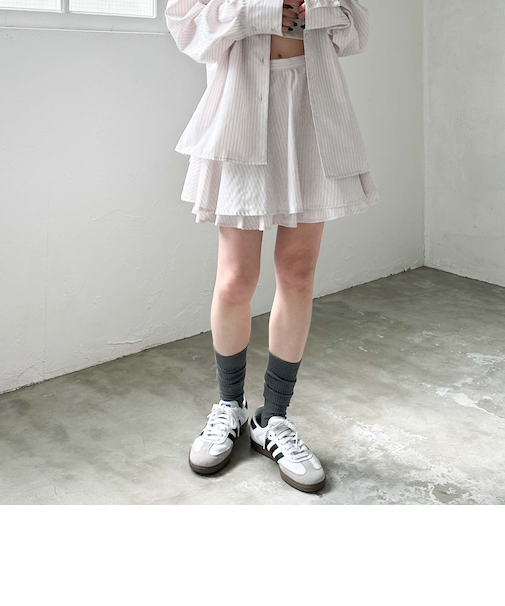 ’【ＳＥＴＵＰ対応】フレアシャツミニスカート