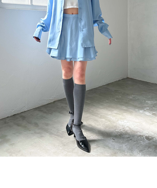 ’【ＳＥＴＵＰ対応】フレアシャツミニスカート