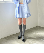 ’【ＳＥＴＵＰ対応】フレアシャツミニスカート