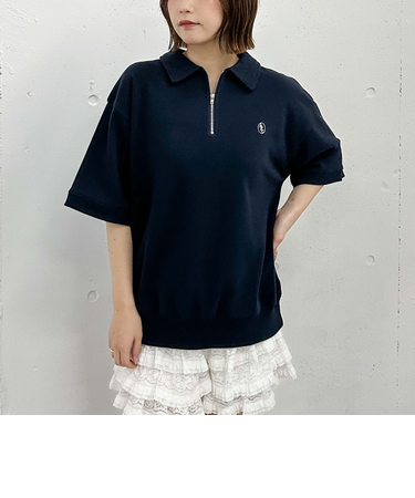 ハーフＺＩＰポロスウェット