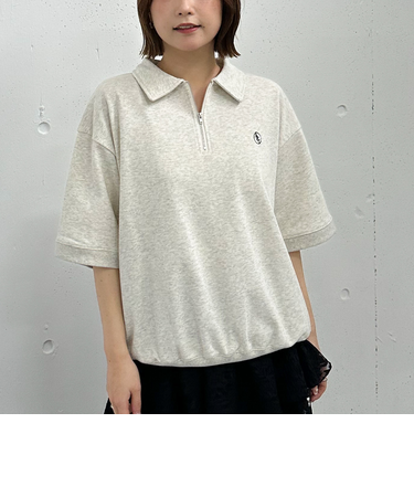 ハーフＺＩＰポロスウェット