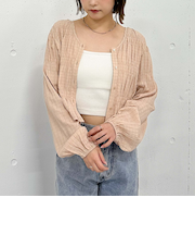 ’シャーリング２ｗａｙブラウス’