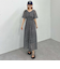 小花柄フレアスリーブワンピース