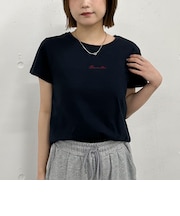 ロゴ刺繍チビTee