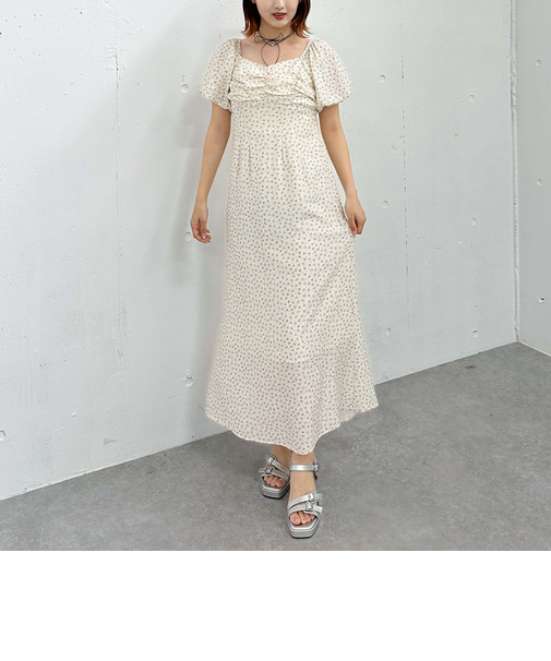 小花柄２ｗａｙオフショルワンピース