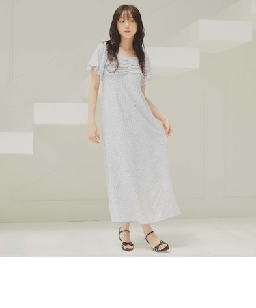 小花柄２ｗａｙオフショルワンピース