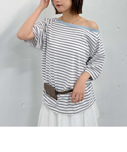 ’アソートボーダーオフショルＴＥＥ’