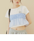 シアーチェックドットビスチェ