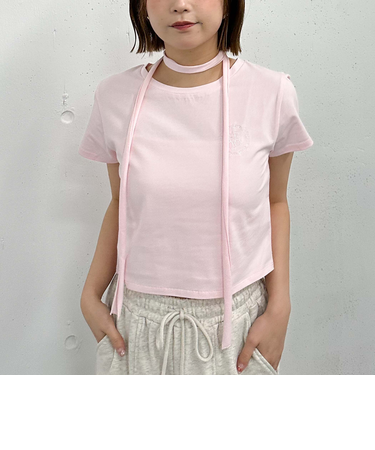 チョーカー付刺繍チビＴｅｅ