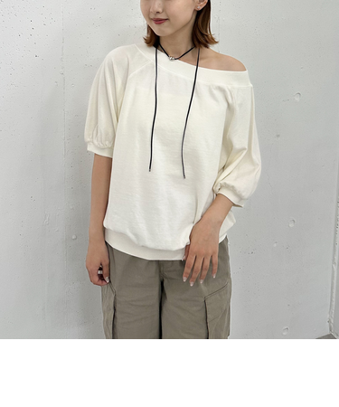 ピグメントオフショルミドルスウェット