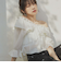フリルオフショルブラウス