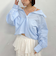 ２ｗａｙオフショルストライプシャツ