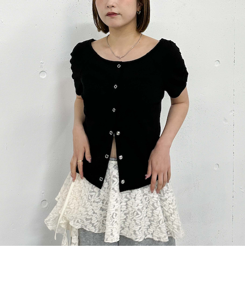 花柄アソートワッフルカットＴＯＰＳ