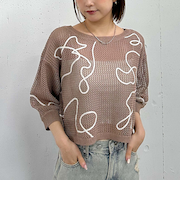 ２ＷＡＹコード刺繍ライトニットカーディガン