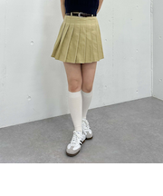チノプリーツミニスカート