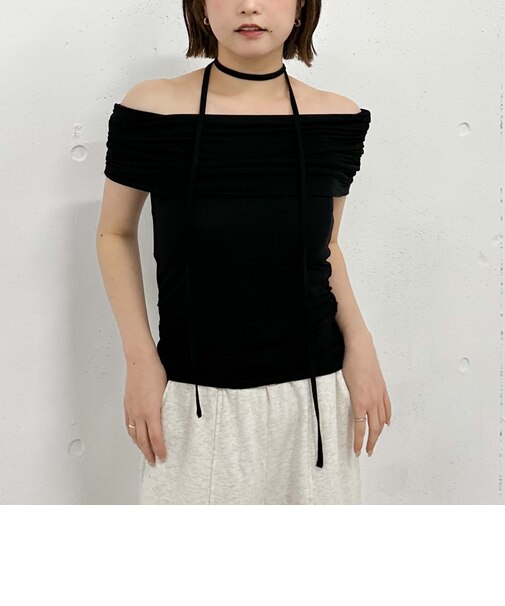 ギャザーオフショルカットＴＯＰＳ