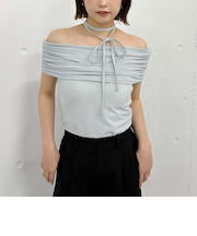 ギャザーオフショルカットＴＯＰＳ