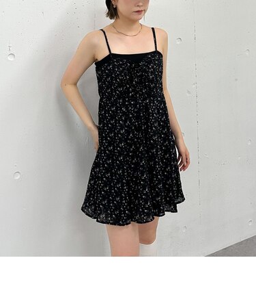 花柄ミニキャミワンピース