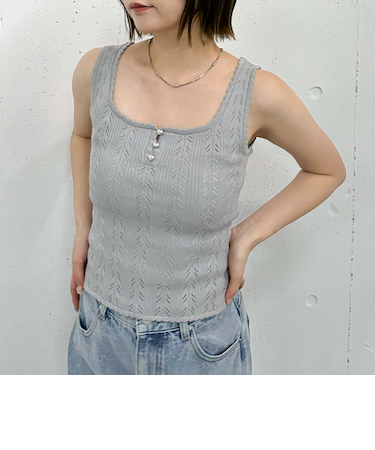 ハリヌキニットタンク