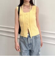 スカラップニットタンクアンサンブル
