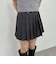 切替プリーツミニスカート