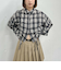 チェックショートドロストシャツ