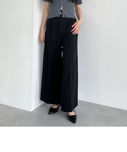 ベルト付タックワイドスラックス