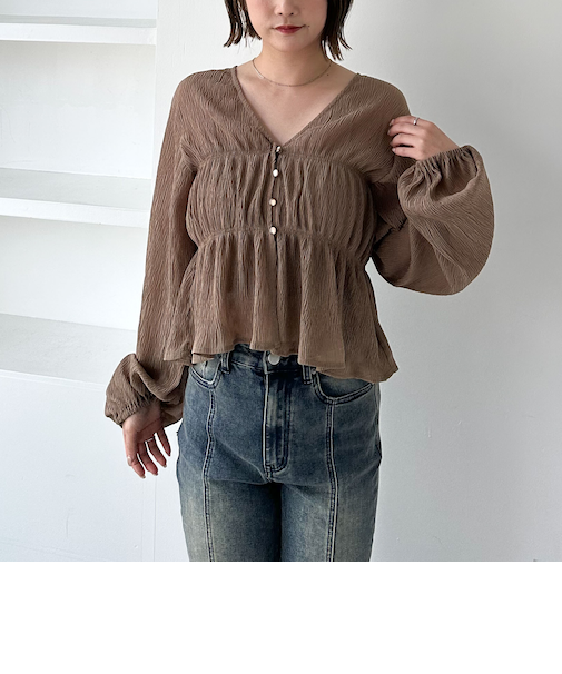 マルチｗａｙ楊柳ブラウスアンサンブル