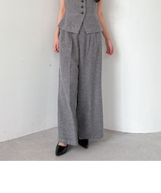 【ＳＥＴＵＰ対応】タックツイードワイドスラックス