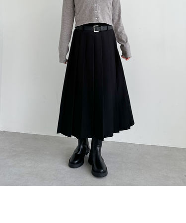 ベルトプリーツスカート