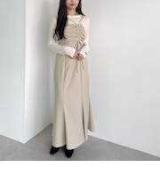 アシメドロストキャミワンピース