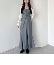 アシメドロストキャミワンピース