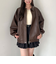 フェイクレザーミドルブルゾン