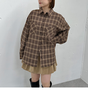 ＴＲチェックミドルシャツ