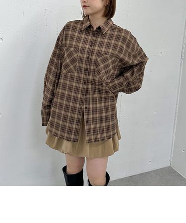 ＴＲチェックミドルシャツ