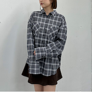 ＴＲチェックミドルシャツ