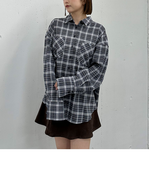 ＴＲチェックミドルシャツ