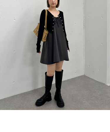 ’バイアスチェックアソートミニキャミワンピース’