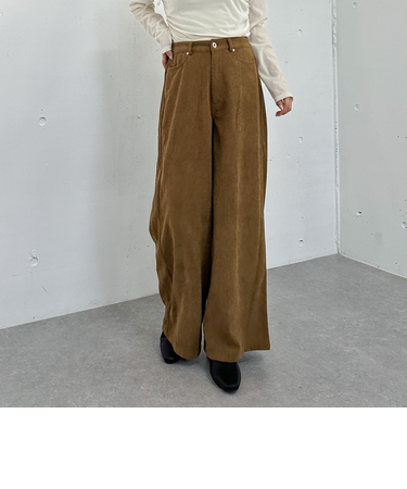 コーデュロイストレートパンツ