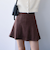 スエードフレアミニスカート