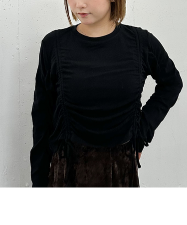 ドロストギャザーカットＴＯＰＳ