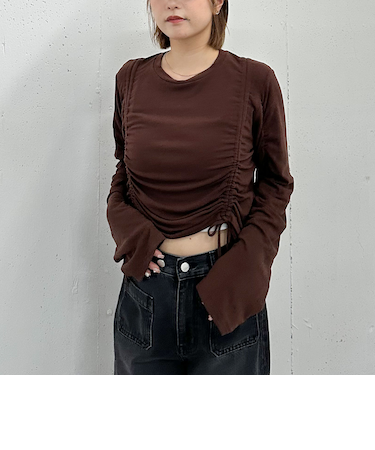ドロストギャザーカットＴＯＰＳ